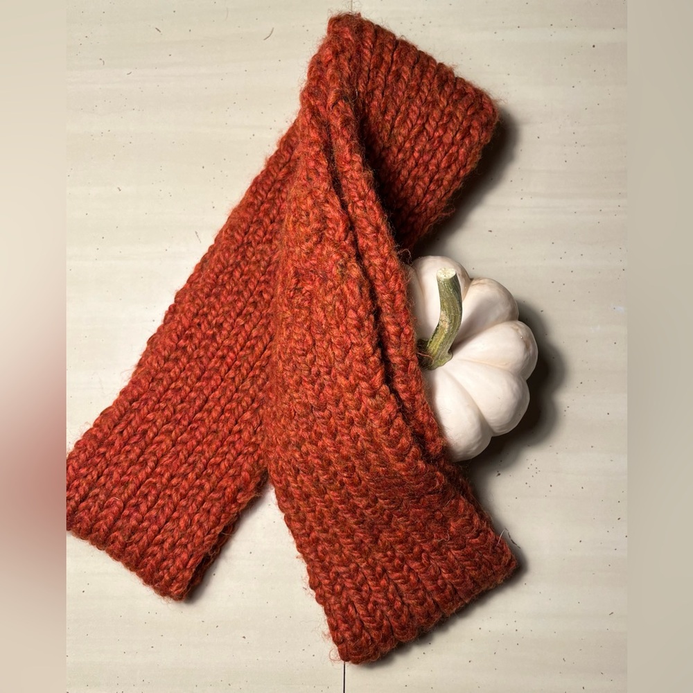 Handmade Rust Scarf